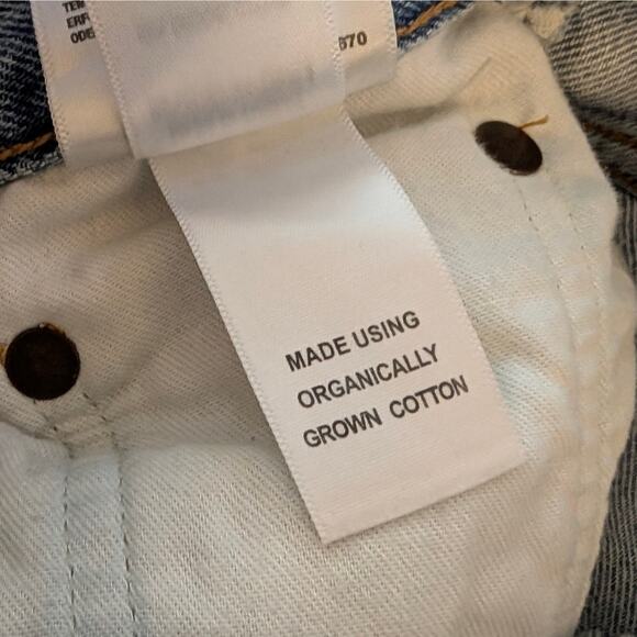 AGOLDE 90's Mid-Rise Loose Fit Distressed Straight Leg Jeans, size 23 - Picture 9 of 11